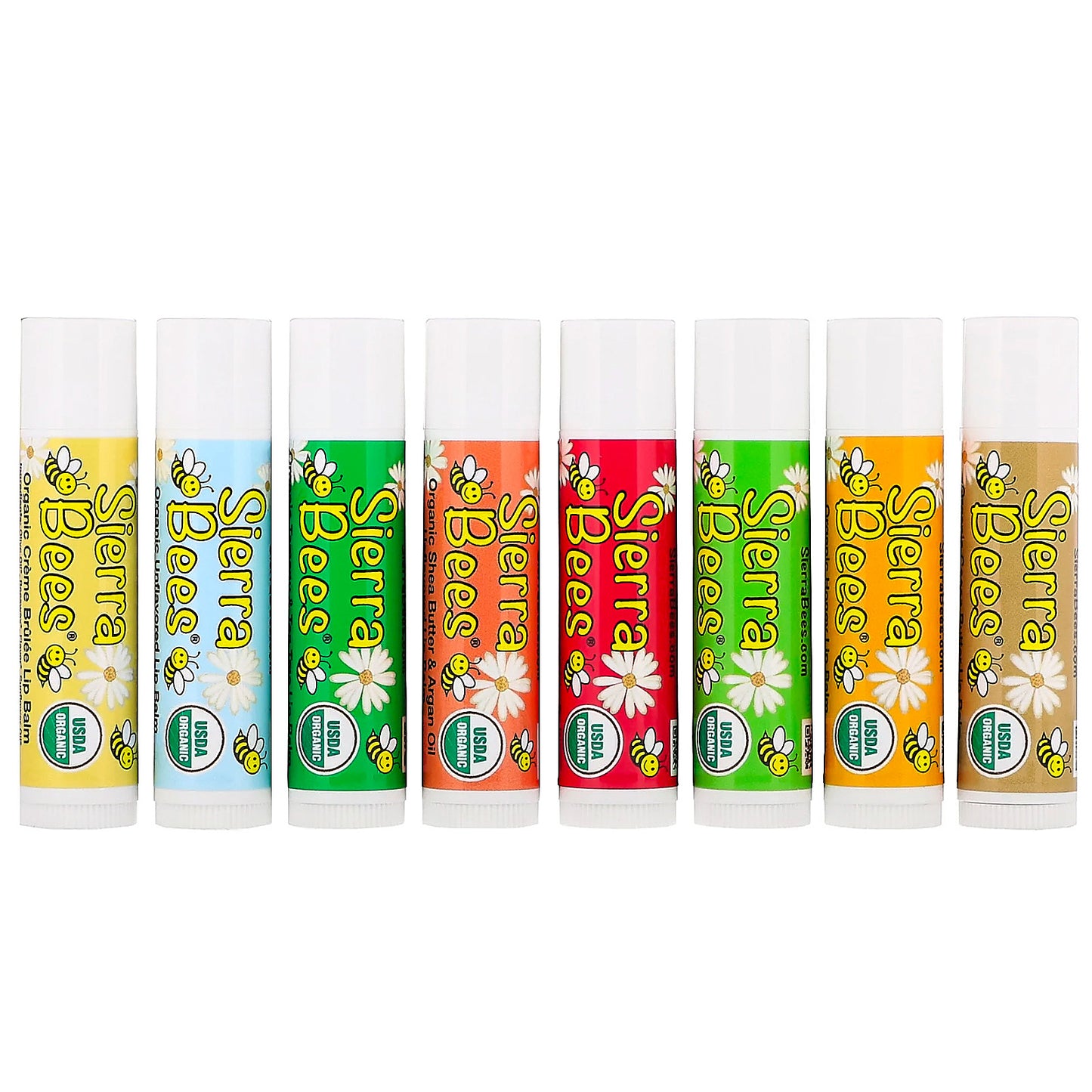 Sierra Bees, Organic Lip Balms Combo Pack, 8 Pack, .15 oz (4.25 g) Each