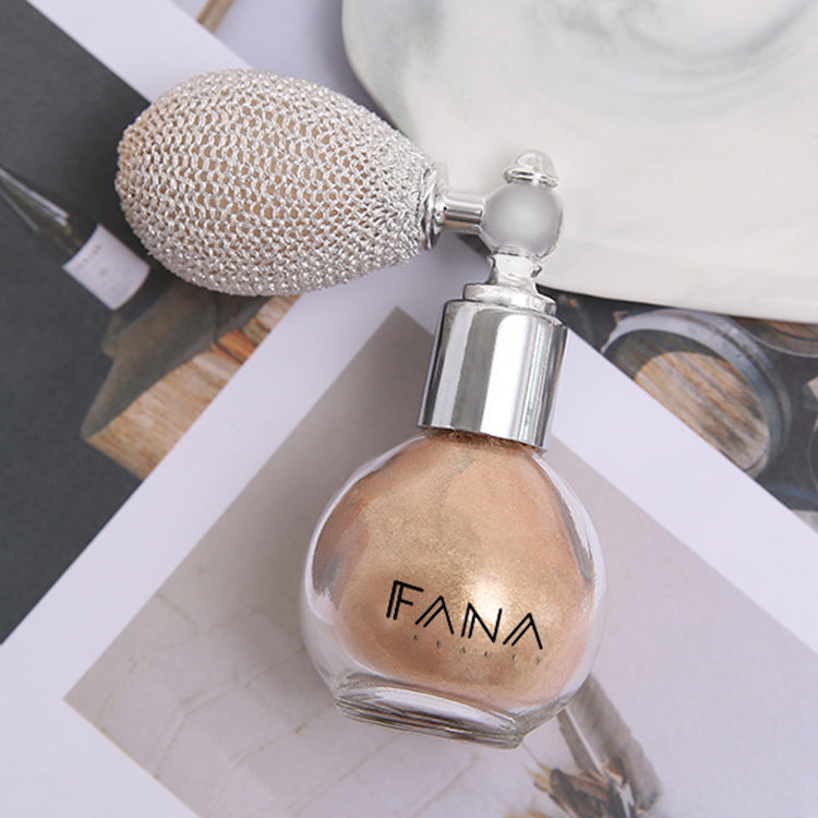 Vibrato with the same powder FANA Eyeshadow Cross-border High Gloss Duster Airbag Body Fragrant Powder Greek Goddess Spray Glitter