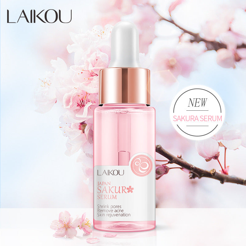 17ML Japan Sakura Serum Nourish Essense Oil Control Brightening Rejuvenation Skin Whitening Serum Skin Care Facecare
