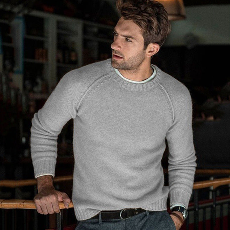 sweater 2021 European and American fall/winter casual men's sweater top sweater cross-border men's sweater