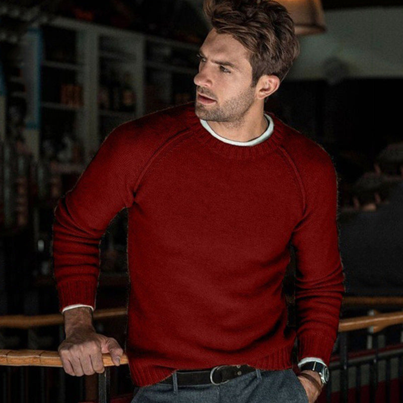 sweater 2021 European and American fall/winter casual men's sweater top sweater cross-border men's sweater