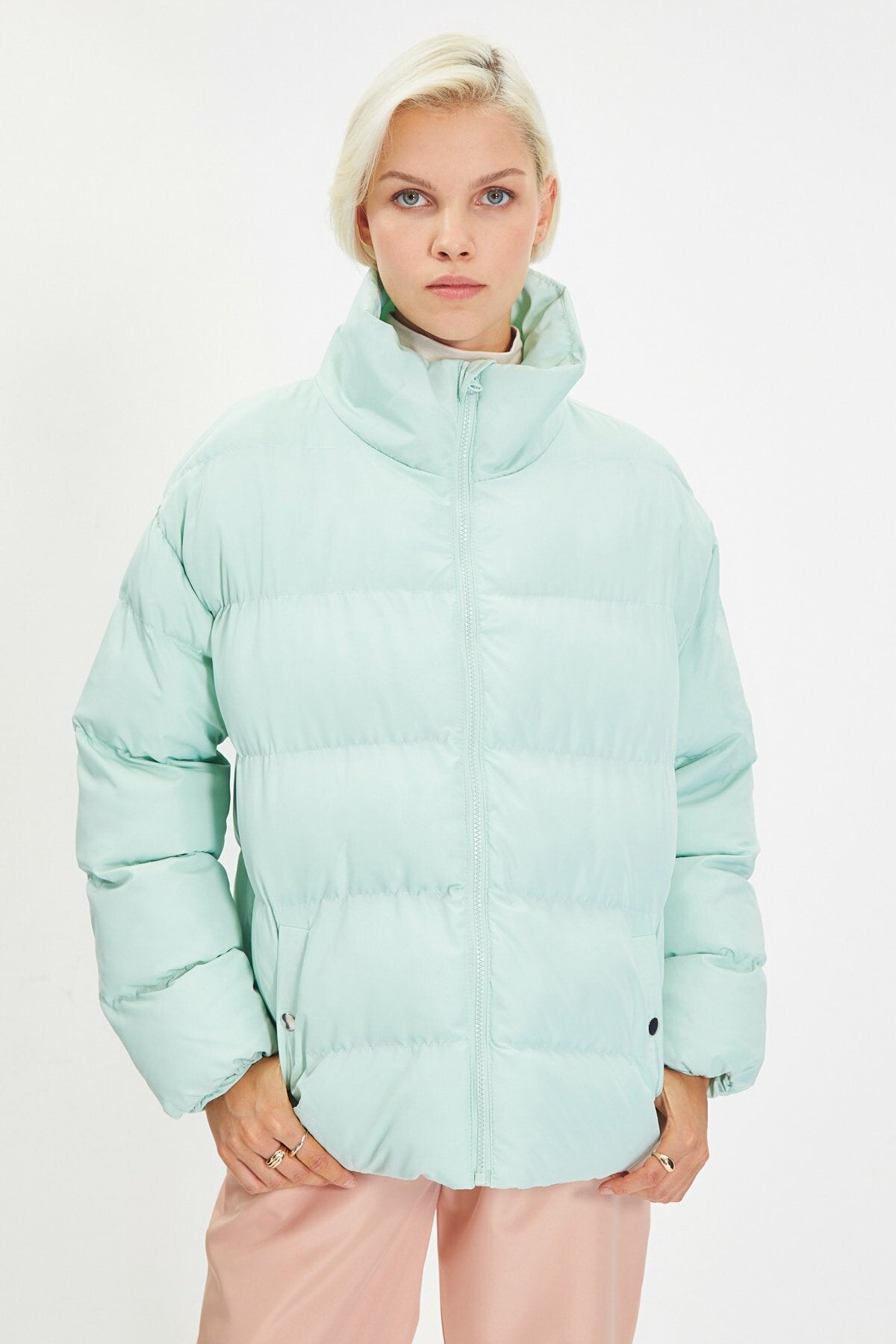Oversize Stand Up Collar Down Jacket