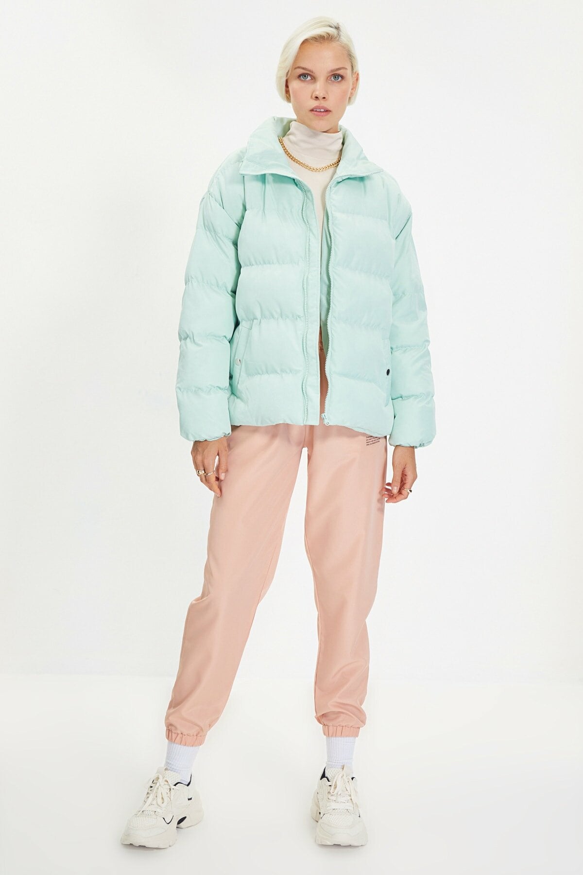 Oversize Stand Up Collar Down Jacket