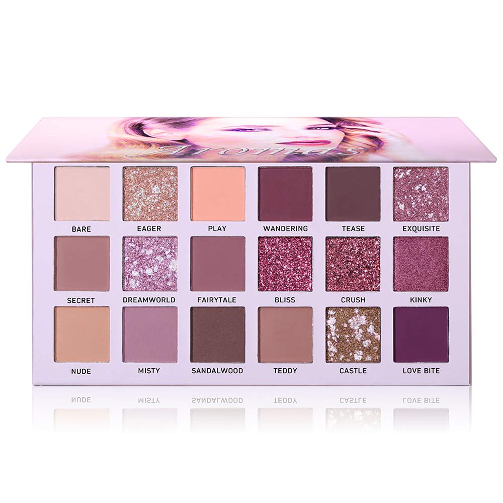 UCANBE 18 Colors Aromas New Nude Eyeshadow Palette Long Lasting Multi Reflective Shimmer Matte Glitter Pressed Pearls Eye Shadow Makeup Pallet