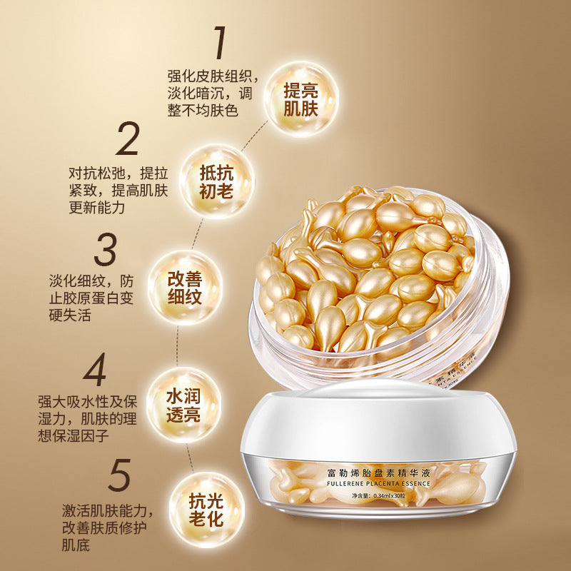 Placenta Capsule Original Liquid Tightening Anti-Wrinkle Serum Fine Lines Facial Serum Original Liquid Cosmetics