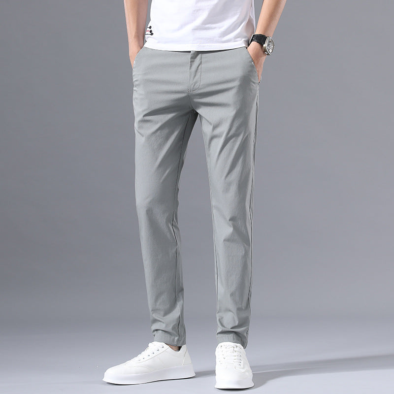 New casual pants men Korean loose breathable straight spring and summer thin trousers stretch men's sports pants men
