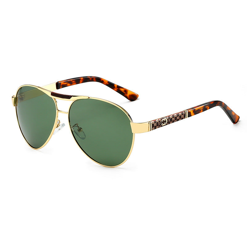 2021 Men's New Fashion Polarized Sunglasses 10008 European and American Cross-border Large Frame Sunglasses Driving Driving Glasses