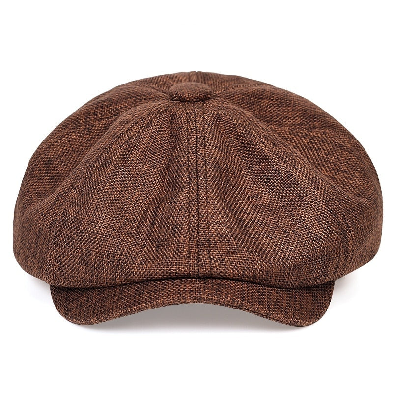 2020 New men's casual newsboy hat spring and autumn retro beret hat wild casual hats unisex wild octagonal cap