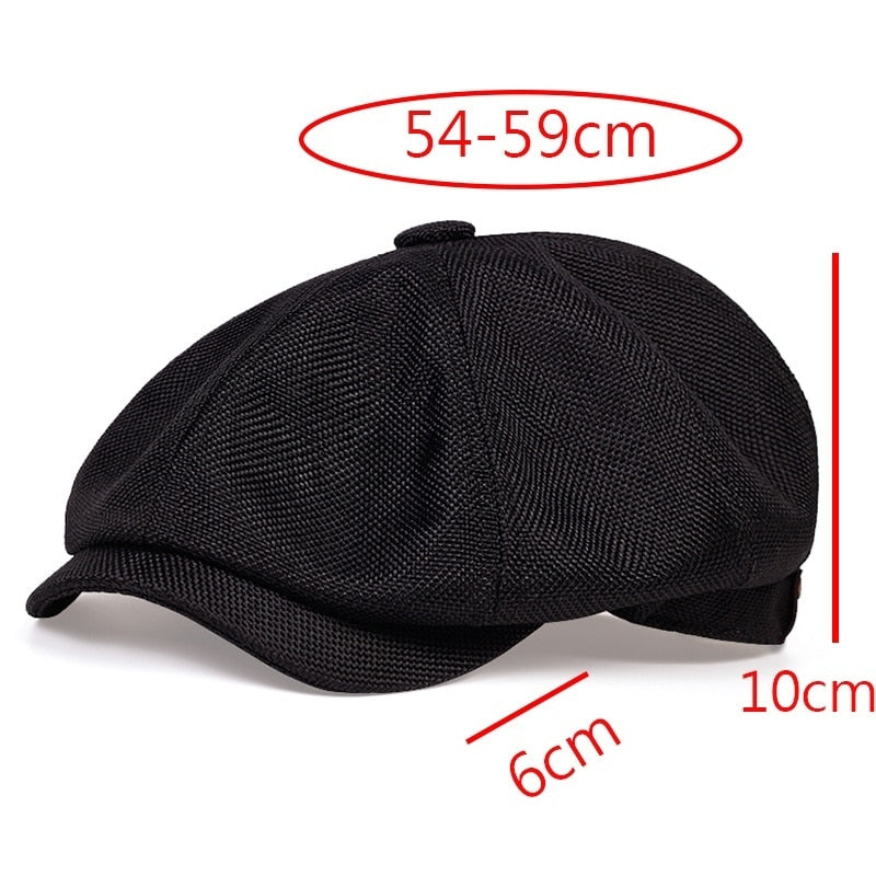 2020 New men's casual newsboy hat spring and autumn retro beret hat wild casual hats unisex wild octagonal cap