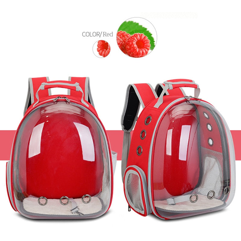 Cat bag Breathable Portable Pet Carrier Bag Outdoor Travel backpack for cat and dog Transparent Space pet Backpack