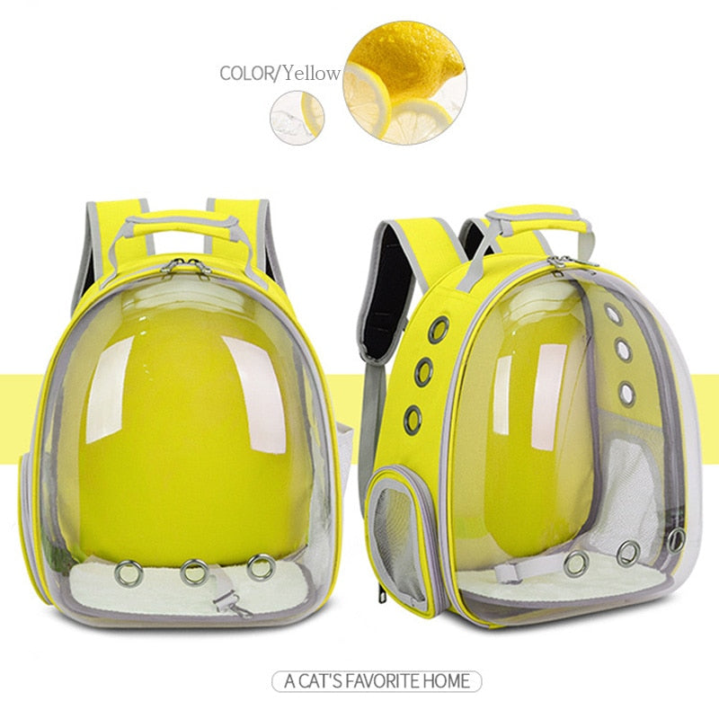 Cat bag Breathable Portable Pet Carrier Bag Outdoor Travel backpack for cat and dog Transparent Space pet Backpack