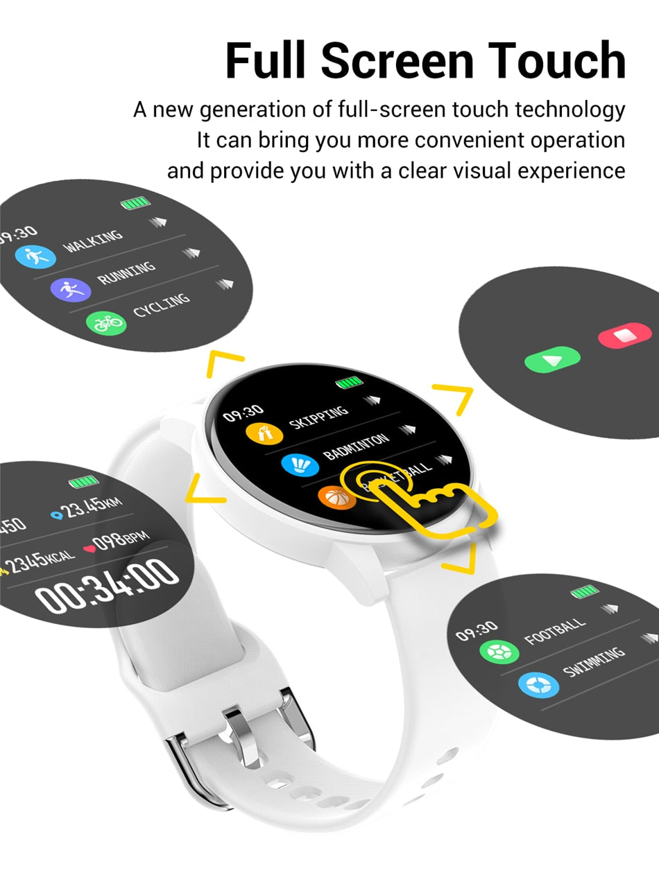 Women Smart Watch Real-time Weather Forecast Activity Tracker Heart Rate Monitor Sports Ladies Smart Watch Men For Android IOS