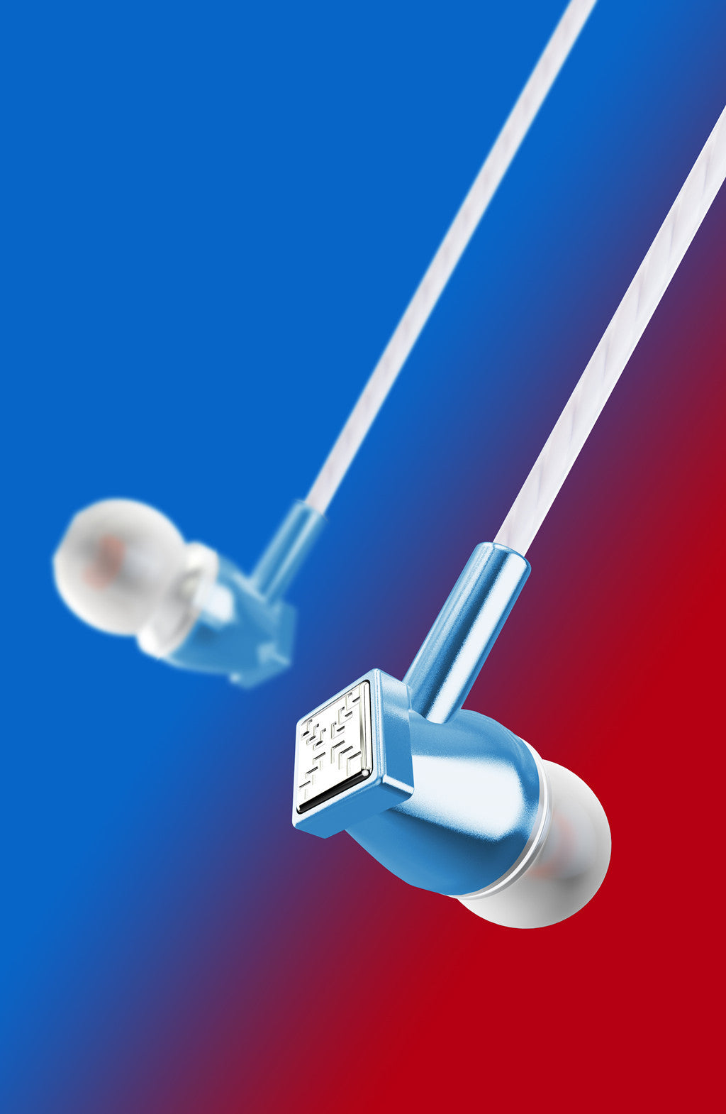KY-60 Transparent Twist Color Earphones Anti-freeze Color In-ear Boxed Mobile Phone Headphones Wholesale