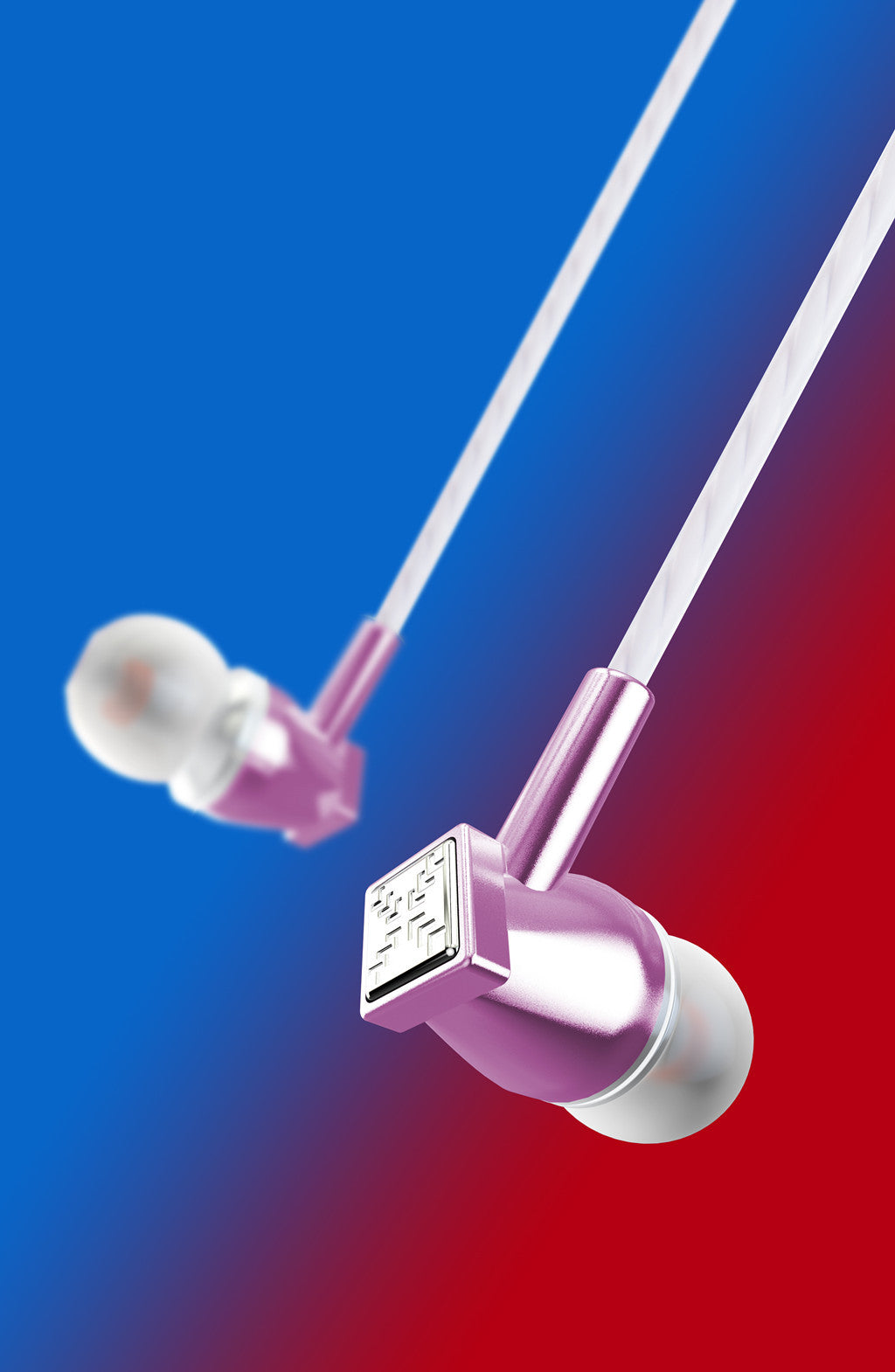 KY-60 Transparent Twist Color Earphones Anti-freeze Color In-ear Boxed Mobile Phone Headphones Wholesale