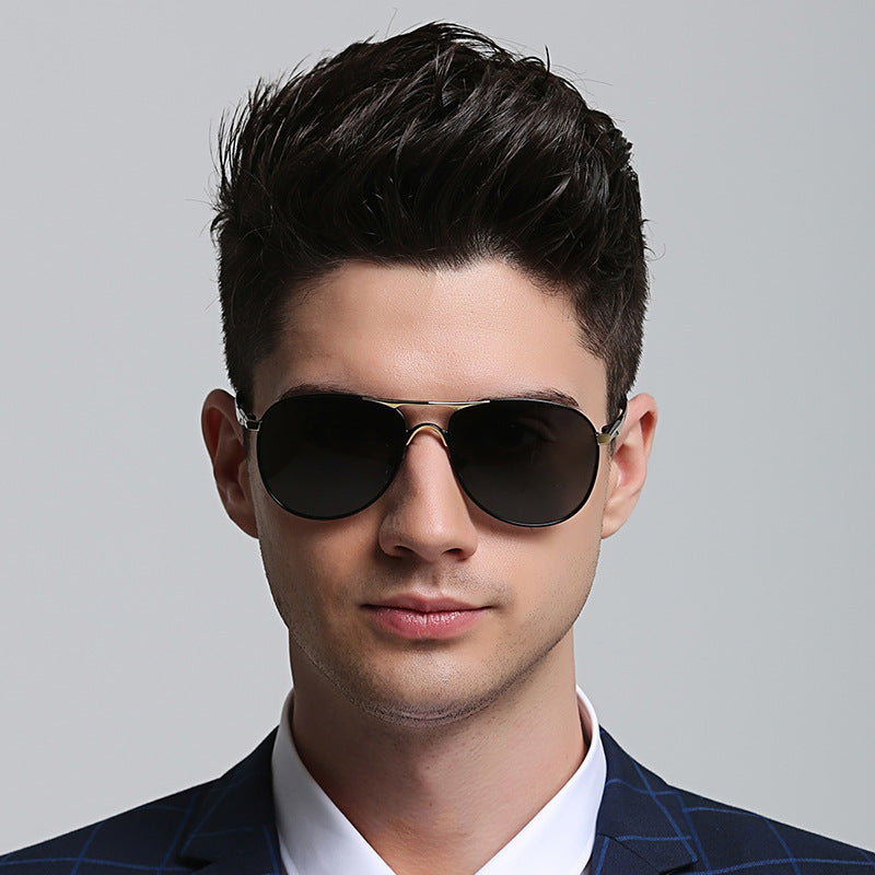2021 Men's Retro Polarized Sunglasses 8722 European and American Trend New Driving Sunglasses Manufacturer Glasses Wholesale