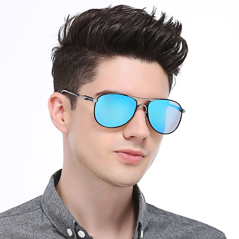 2021 Men's Retro Polarized Sunglasses 8722 European and American Trend New Driving Sunglasses Manufacturer Glasses Wholesale