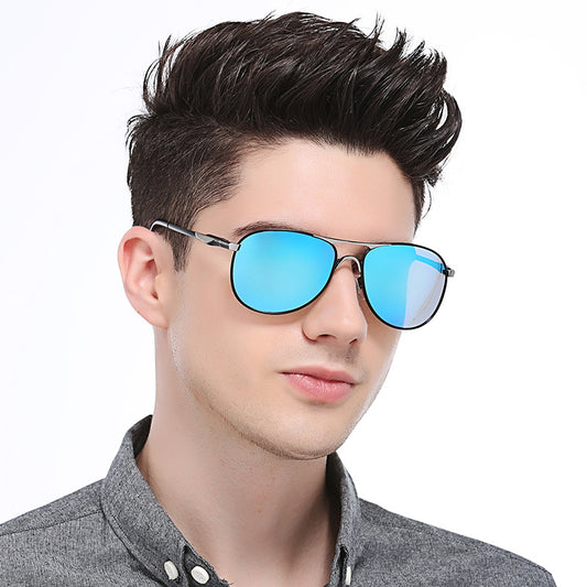 2021 Men's Retro Polarized Sunglasses 8722 European and American Trend New Driving Sunglasses Manufacturer Glasses Wholesale