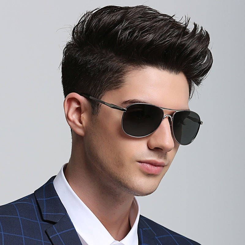 2021 Men's Retro Polarized Sunglasses 8722 European and American Trend New Driving Sunglasses Manufacturer Glasses Wholesale