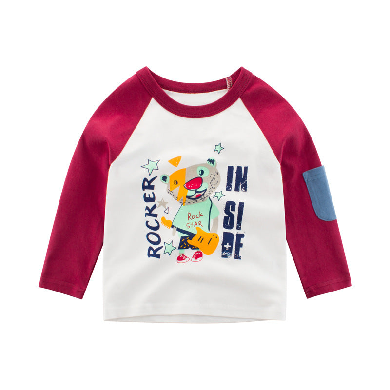 kids Korean version of children's clothing boys' autumn long-sleeved T-shirts, children's bottoming shirts, a consignment sale of children's clothes