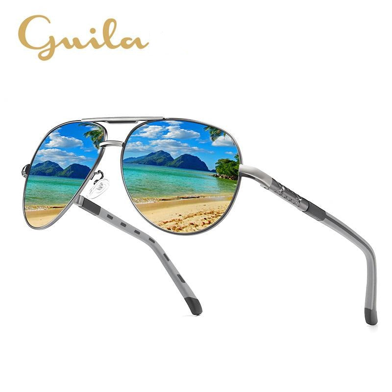 New Fashion Driving Mirror Color Changing Polarized Sunglasses Anti-UV Sunglasses Men's Toad Glasses
