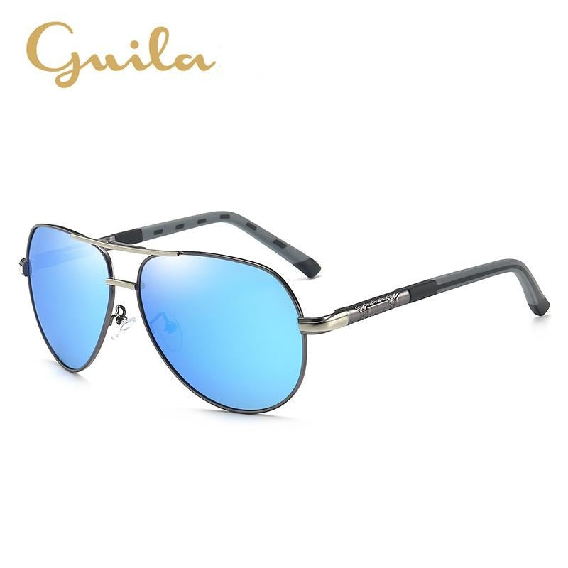New Fashion Driving Mirror Color Changing Polarized Sunglasses Anti-UV Sunglasses Men's Toad Glasses