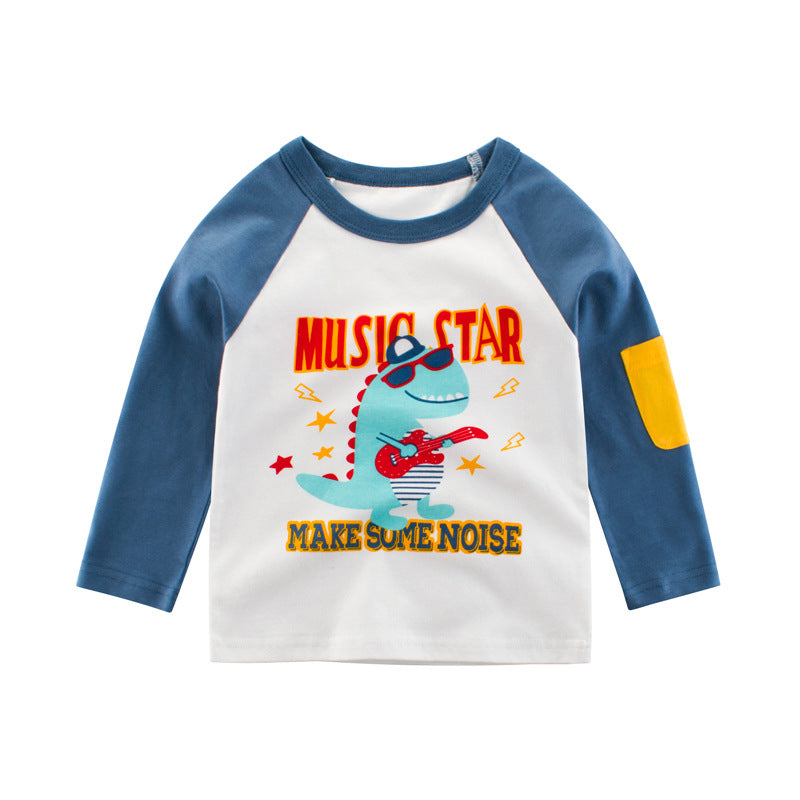 kids Korean version of children's clothing boys' autumn long-sleeved T-shirts, children's bottoming shirts, a consignment sale of children's clothes