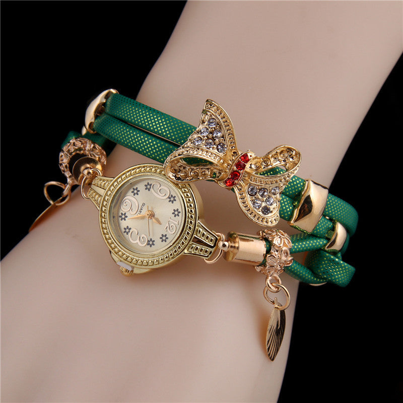 Supply Fashion Ladies Bracelet Watch Bow Wish New Bracelet Watch Women One Drop Delivery