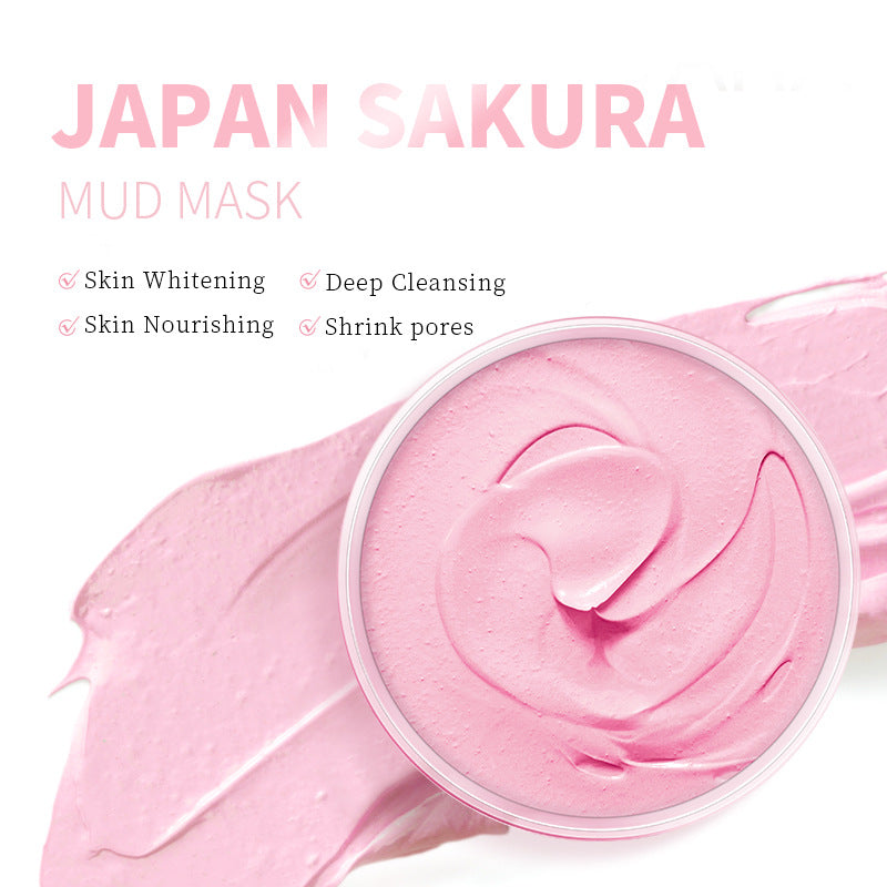 English packaging cross-border manufacturer LAIKOU Sakura Mud Mask 80g
