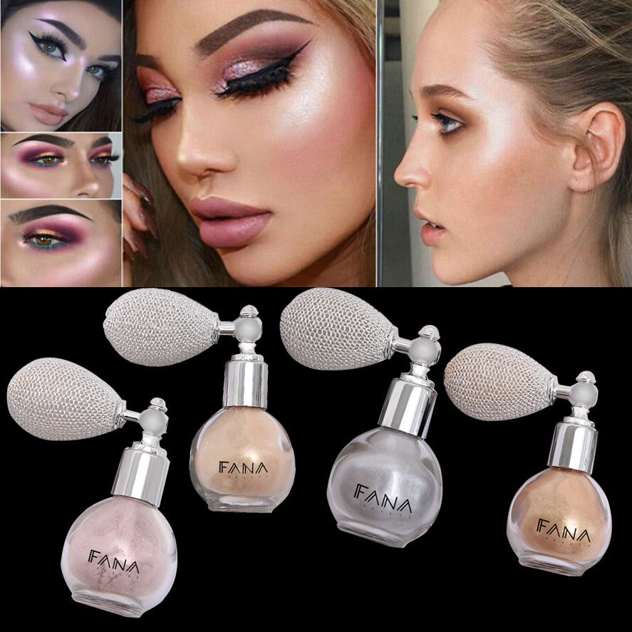 Vibrato with the same powder FANA Eyeshadow Cross-border High Gloss Duster Airbag Body Fragrant Powder Greek Goddess Spray Glitter