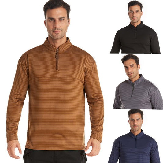 2021 new checkered polar fleece tactical training thermal underwear outdoor sports cycling jersey men's bottoming shirt