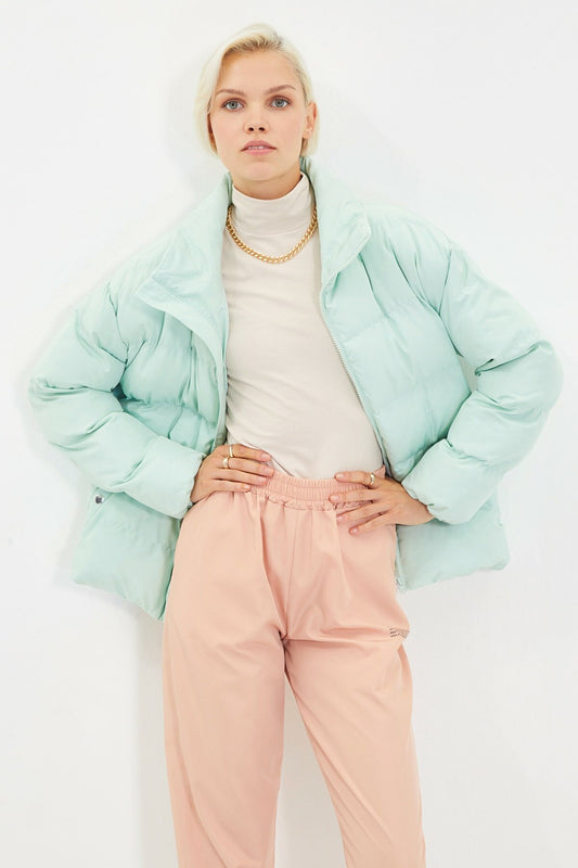 Oversize Stand Up Collar Down Jacket