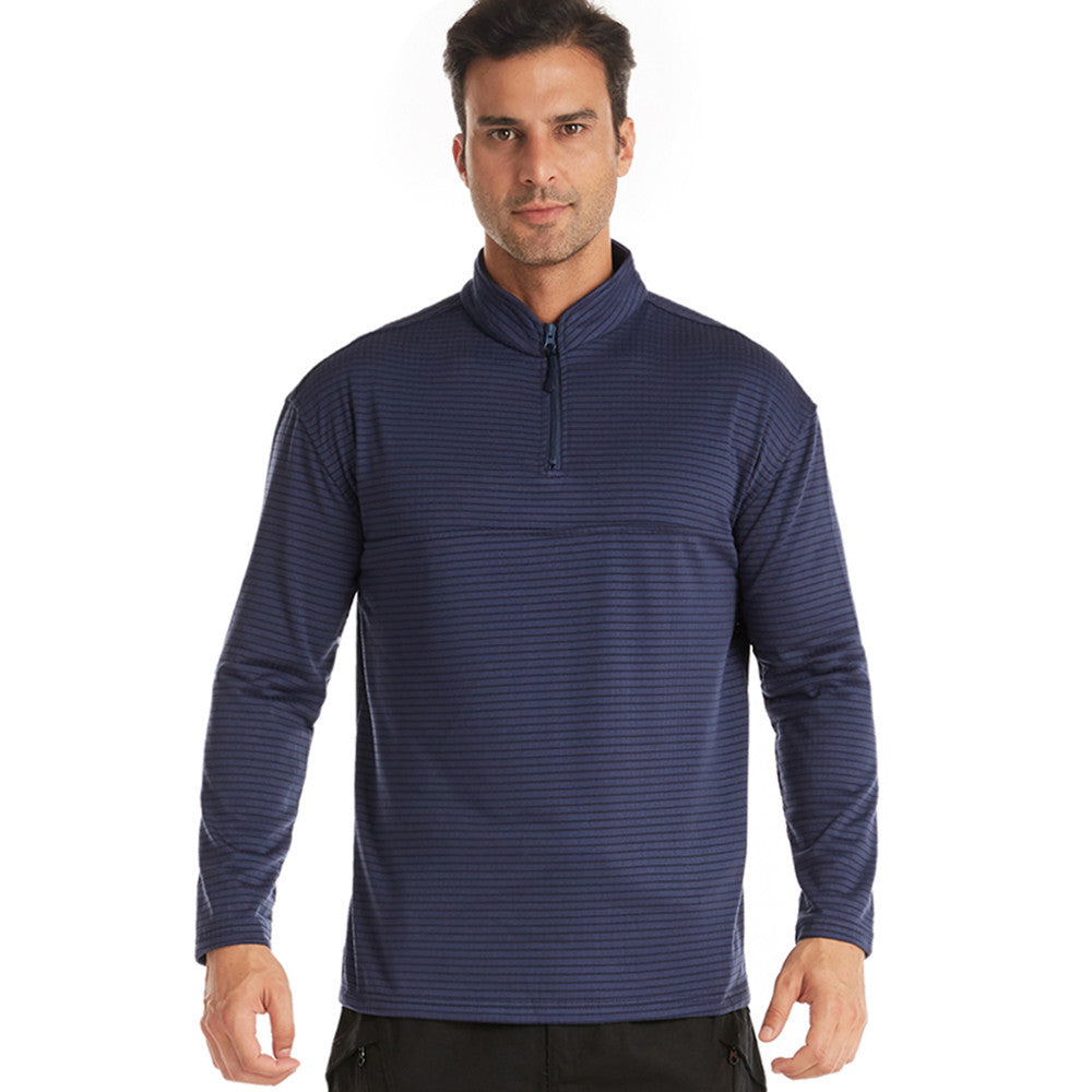 2021 new checkered polar fleece tactical training thermal underwear outdoor sports cycling jersey men's bottoming shirt