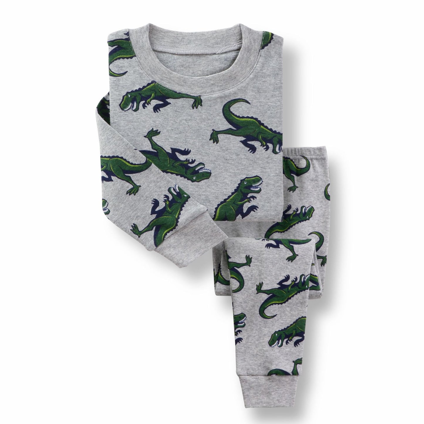Europe and the United States autumn and winter children's clothing home service men and women baby children's underwear cotton dinosaur suit pajamas home service wholesale