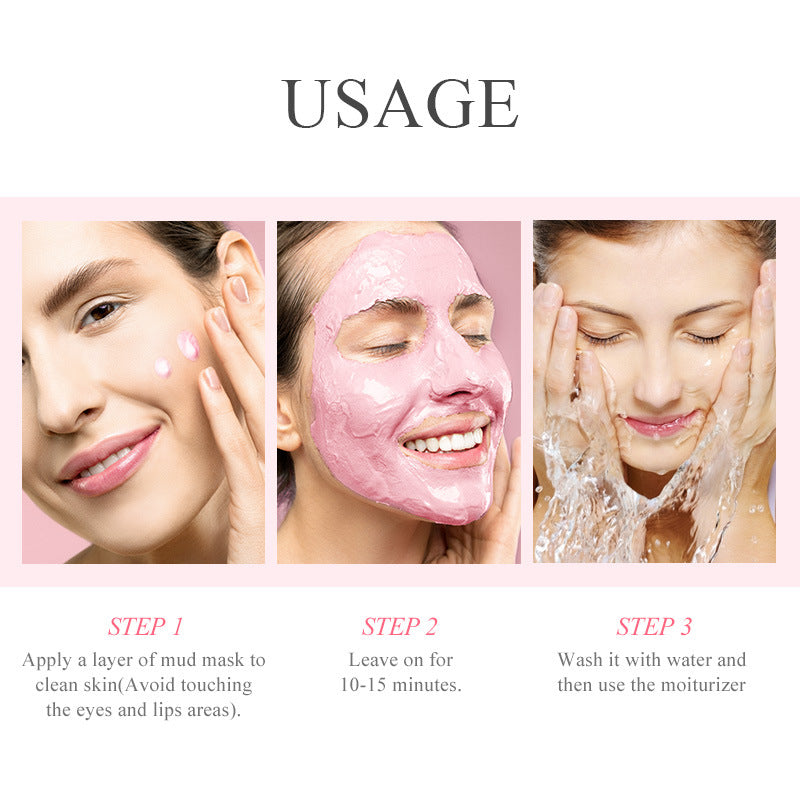Japan Sakura Mud Face Mask Anti Wrinkle Night Facial Packs Skin Clean Dark Circle Moisturize Anti-Aging For Face Care