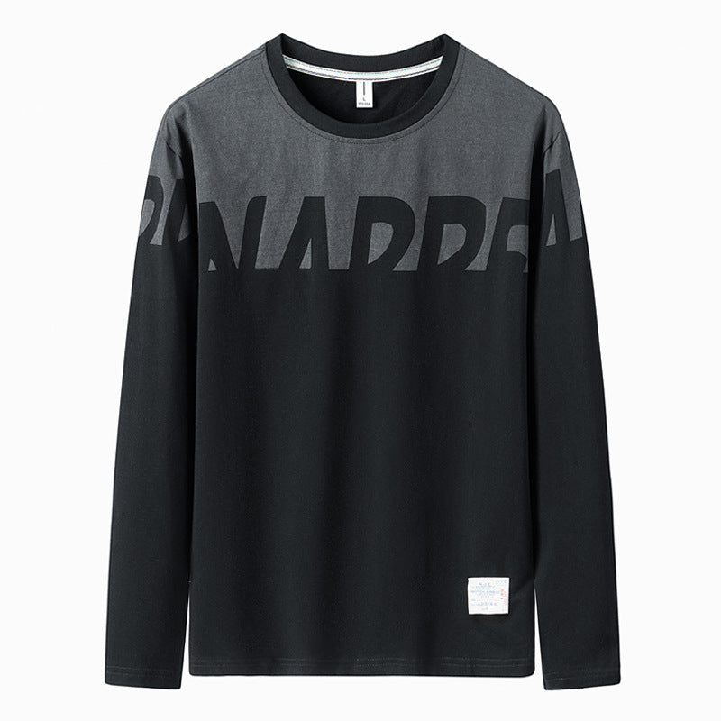 Long-sleeved t-shirt men's 2021 autumn new Korean version of the trend ins wild cotton t-shirt bottoming shirt