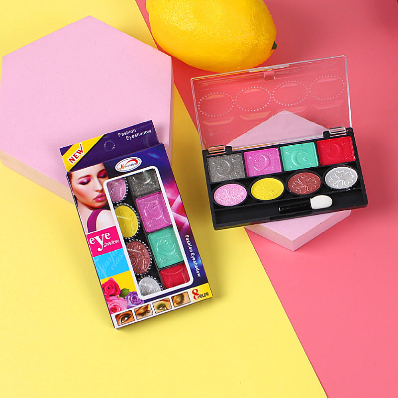 Eye shadow net red ins matte pearlescent eyeshadow palette earth color student makeup palette compact waterproof beginner eyeshadow