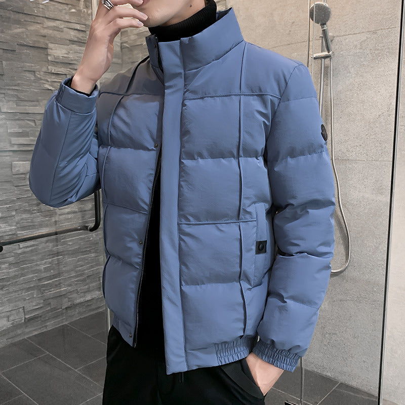 Men's jacket autumn and winter 2021 new cotton-padded jacket couples Korean style trendy brand cotton-padded jacket tooling down cotton clothing