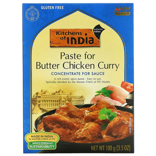 Kitchens of India, Paste For Tikka Masala, Concentrate For Sauce, Medium, 3.5 oz (100 g)