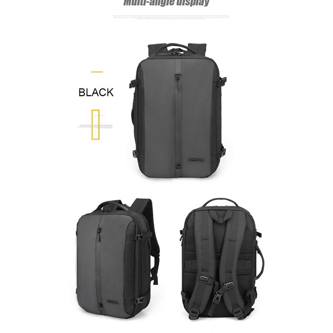 Arctic Hunter B00189 - 15.6-inch Multi Function Travel Laptop Backpack Waterproof - Black