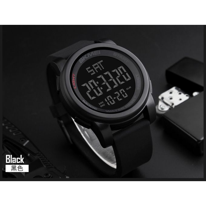 Men LED Digital Watch Watch Black Alarm Sport Watches
