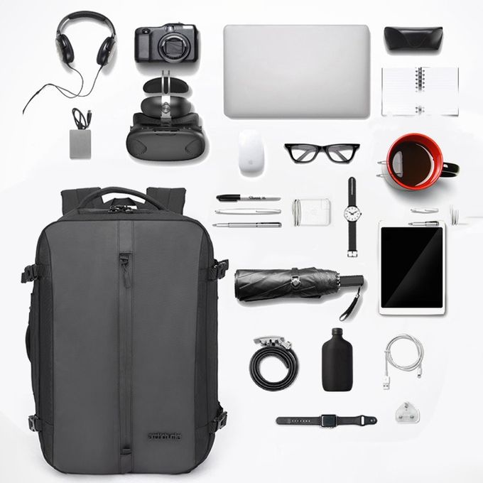 Arctic Hunter B00189 - 15.6-inch Multi Function Travel Laptop Backpack Waterproof - Black