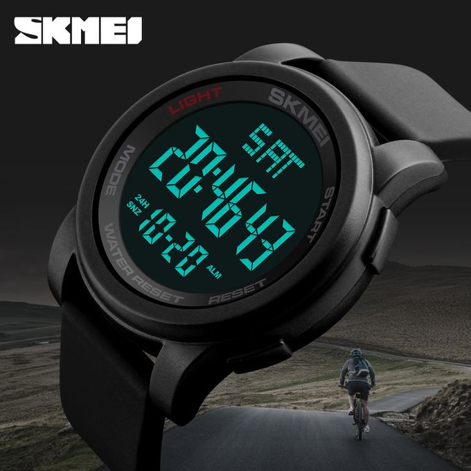 Men LED Digital Watch Watch Black Alarm Sport Watches