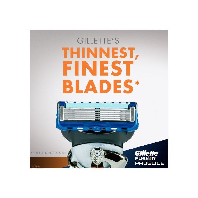 Gillette Fusion Pro Glide Men's Razor Blade Refills - 4 Pcs