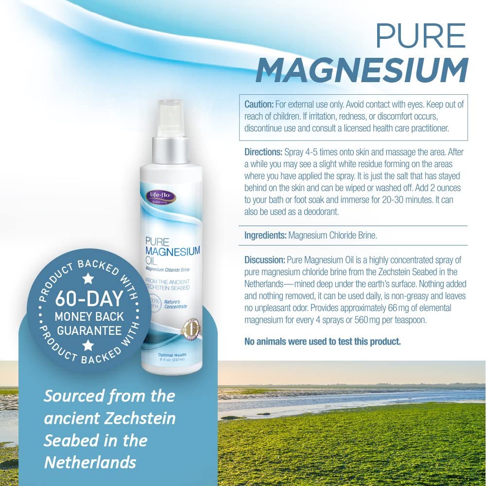 Life-flo, Pure Magnesium Oil, 8 oz (237 ml)