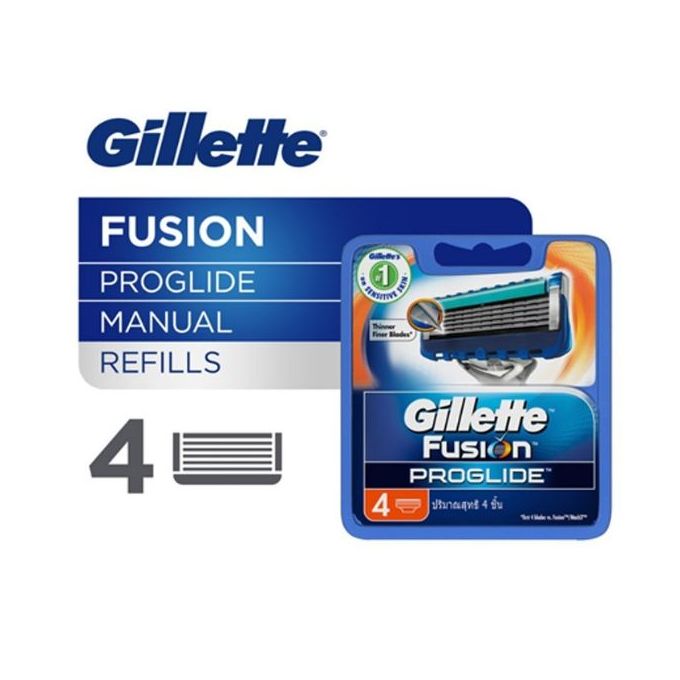 Gillette Fusion Pro Glide Men's Razor Blade Refills - 4 Pcs