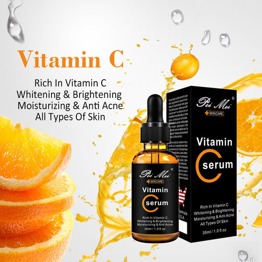 Cross-border Peimei Facial Serum 30mlVC Original Liquid Moisturizing and Moisturizing Wholesale Vitamin C Serum
