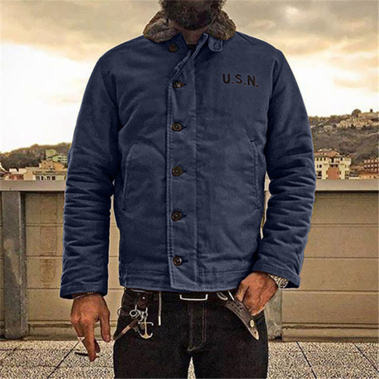 2021cross-border new woolen coat men's European and American Slim solid color fashion jacket jacket men's trend