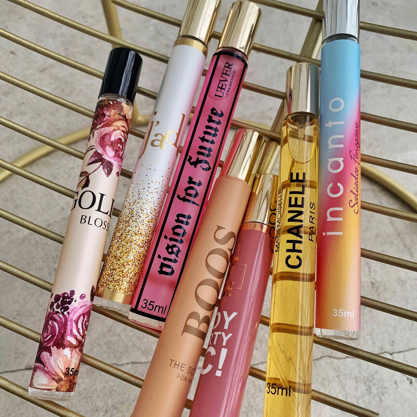 Wholesale 2020 new compact portable test tube perfume with the same scent and long-lasting fragrance perfume sample 35ML