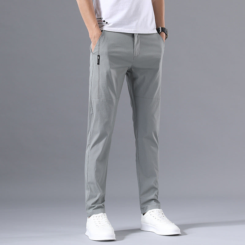 New casual pants men Korean loose breathable straight spring and summer thin trousers stretch men's sports pants men