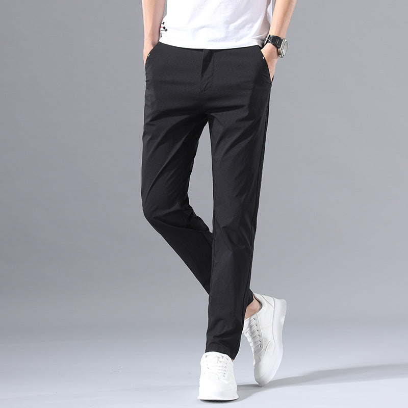 New casual pants men Korean loose breathable straight spring and summer thin trousers stretch men's sports pants men